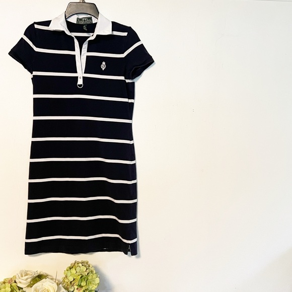 Ralph Lauren Striped Cotton Polo Dress - Picture 2 of 10